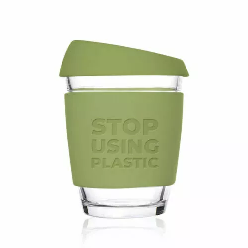 Reusable Coffee Cup | Glass | Keep Cup Style 12oz / 340ml - Stop Using Plastic