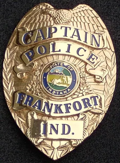 h/28***OLD-Policebadge:  FRANKFORT POLICE