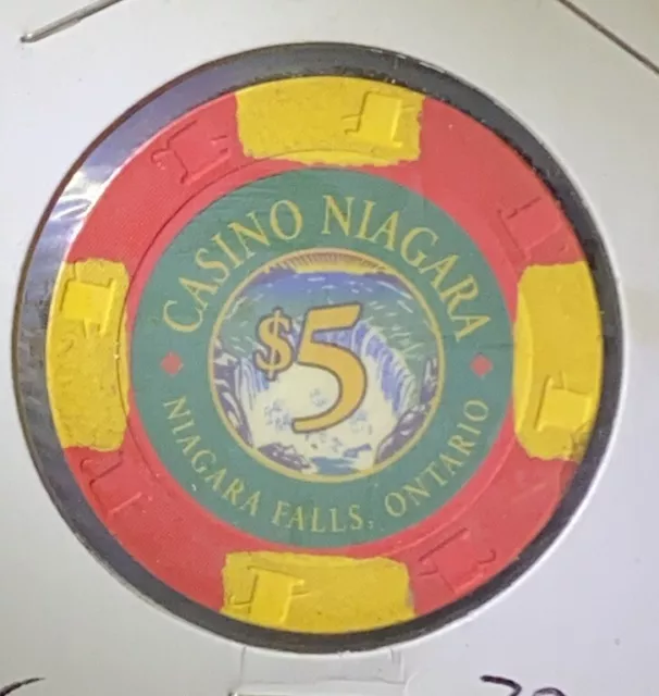 Casino Niagara $5 Chip - Niagara Falls Ontario Canada - H&C 1997