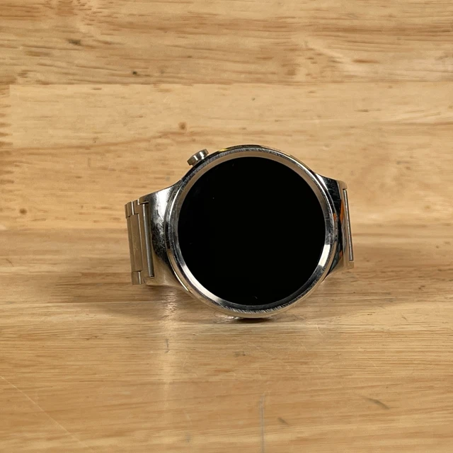 Huawei 316L Men's Black Dial Silver Stainless Steel Smart Watch For Parts
