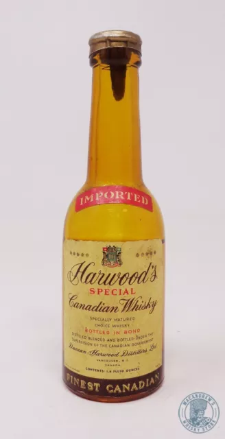 Miniature / Mignon Canadian Whisky HARWOOD'S Special