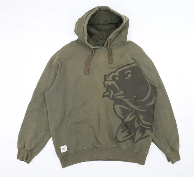 NASH TACKLE MENS Green Pullover Hoodie Size XL EUR 9 37 PicClick IT