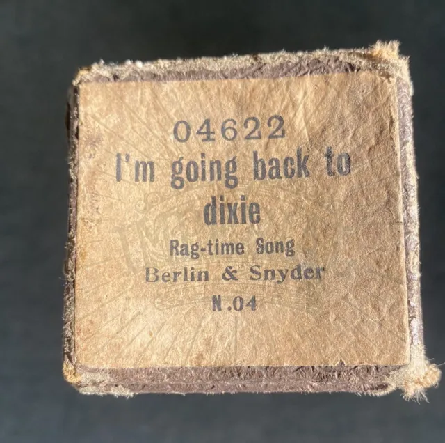 Pianola Roll - ""I'm Going Back To Dixie"" Berlin & Snyder Rag Time Sing Nr. 04