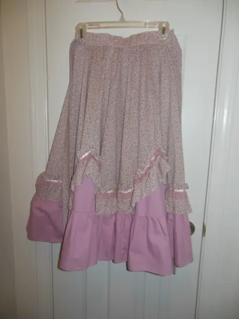 Square Dance Skirt Women - Original by Lorna - Small - 27" Long - Pink