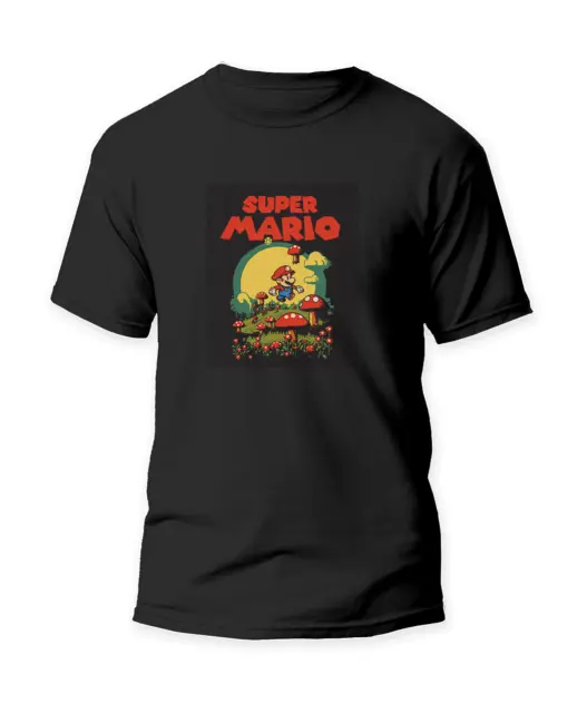 Super Mario T-Shirt Tee Super Mario Bros Movie Gaming Gamer Animation Retro