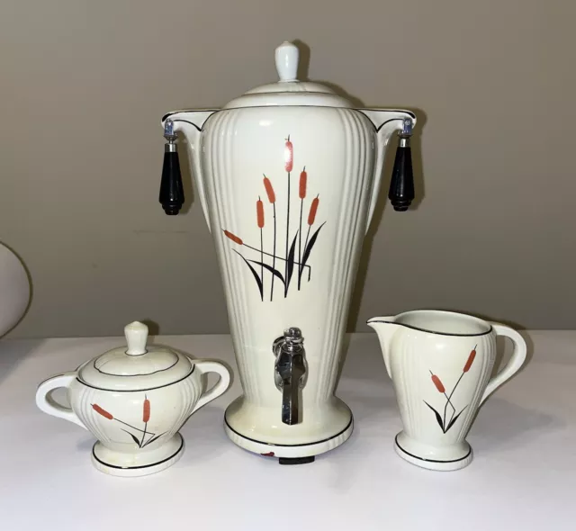 Vintage 1940s Art Deco Farberware Coffee Pot Percolator - no