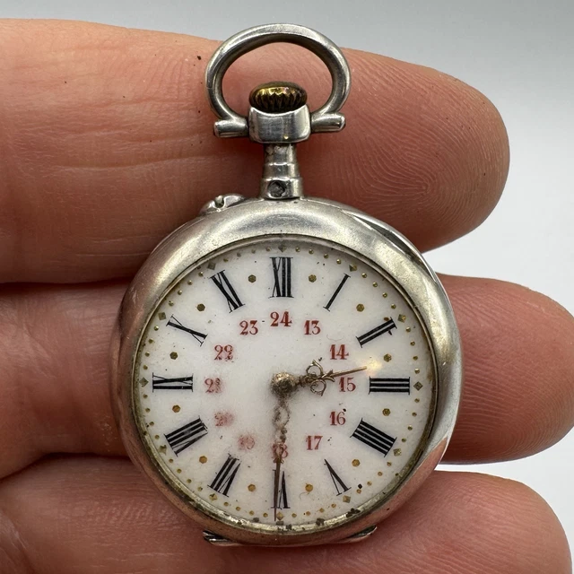 PETITE MONTRE GOUSSET De Col Ancienne - Argent Massif EUR 38,00 - PicClick FR