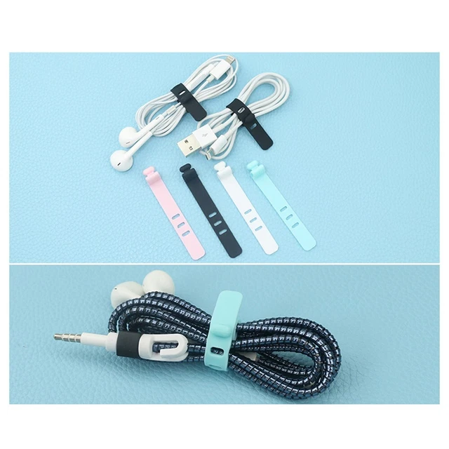 1PC Anti-Loss Data Line/Headphones To Receive Silicone Binding Tape/Wire Manager