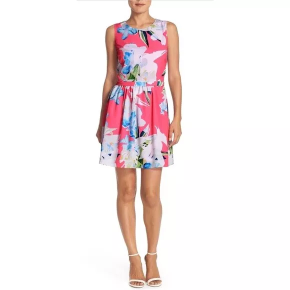 CeCe Cynthia Steffe Womens Size 12 Jordyn Floral Print Sleeveless Dress $138