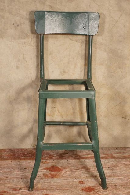 1940's Industrial Chair Stool Base Metal No Seat Parts or Repair