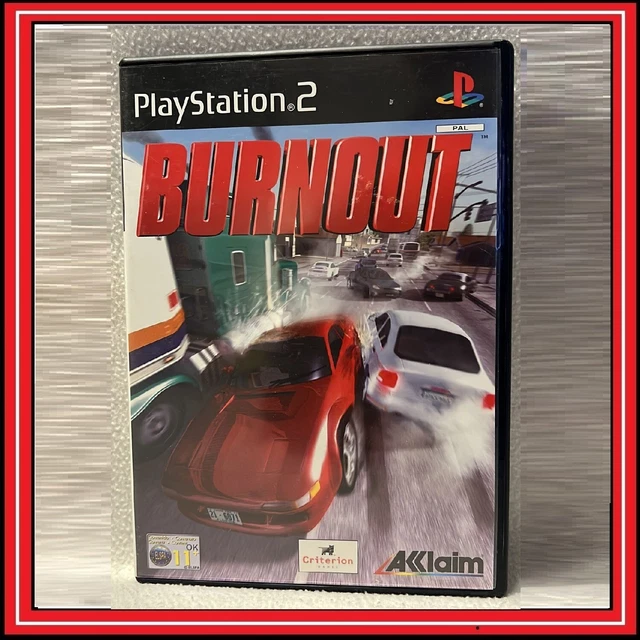 Burnout per PS2 Sony Playstation 2 in Italiano PAL Giochi Macchine Retrogame