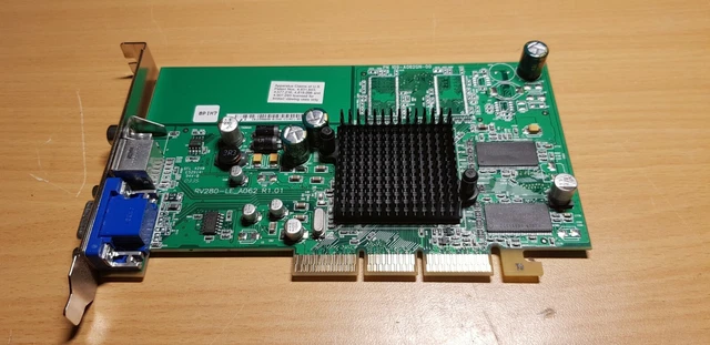 CARTE GRAPHIQUE AGP HP rv280-le-a062 RADEON 9200 128MB VGA video