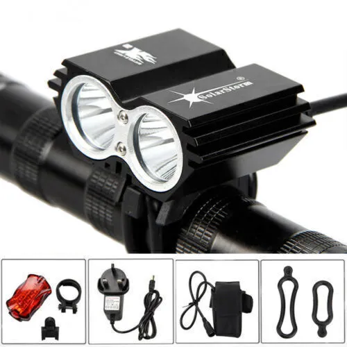 Bicycle Waterproof Bike Light Torch Headlight X2 X3  LED For Caving Riding AU