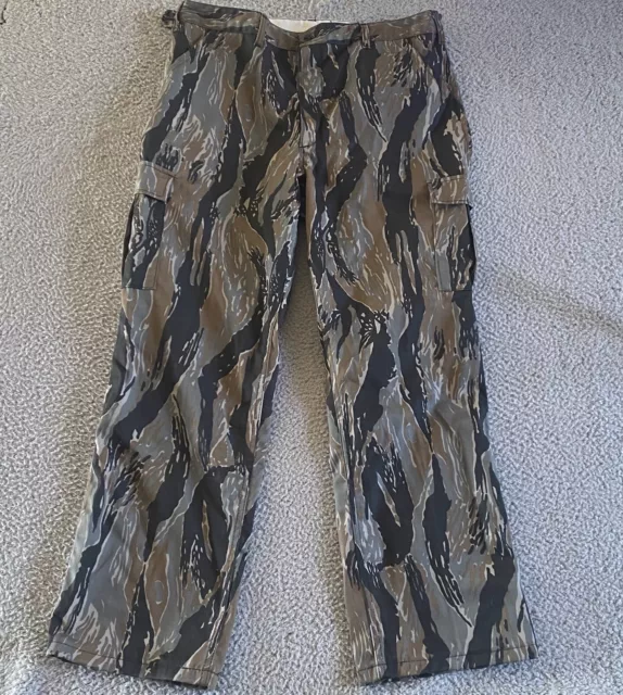 Vintage Saftbak Pants Mens L Camouflage Camo Hunting Made In USA