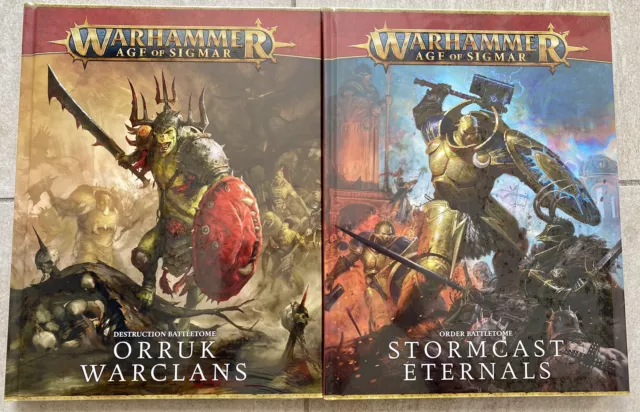 Warhammer Age of Sigmar Battletome: Stormcast Eternals & Orruk Warclans Combo