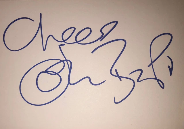 John Bishop Signed 6X4 White Card Tv Autograph Comedy Presenter