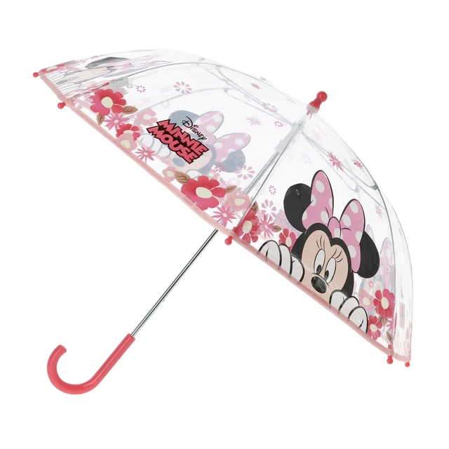New Textiel Trade Disney Kid's Minnie Mouse Transparent Bubble Stick Umbrella