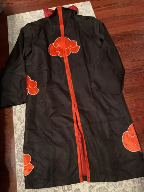 Naruto Akatsuki Tobi Uchiha Obito Robe Cloak Coat  Cosplay Costume XL