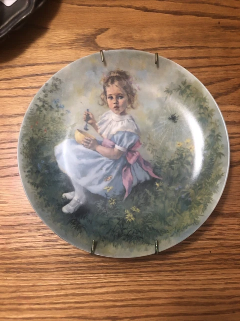 "Little Miss Muffet "Mary Mary Mother Goose Series #3 Plate 1981 McClelland Reco