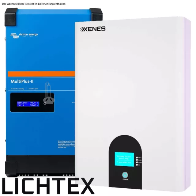 XENES 48V LV 5 kWh 100 Ah LifePO4 EVE Batterie Strom Speicher für Victron Energy