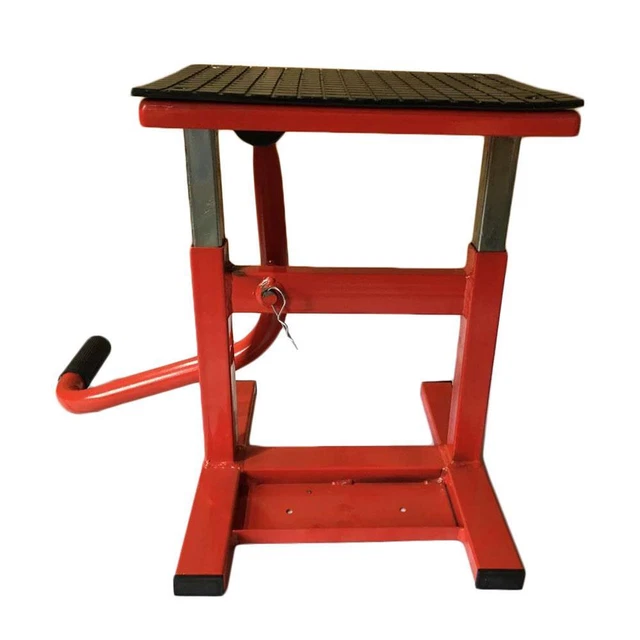 Adjustable Motorcycles Motocross Racing Offroad Dirt Bike Steel Lift Stand Red