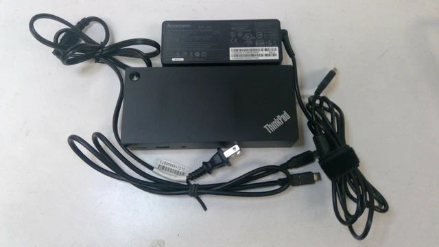 Station D'Accueil Lenovo ThinkPad USB-C (Type 40A9 / DK1633) – Très Bon état