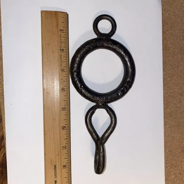 Hand Forged Iron Hardware Barn Farm Accessory Large Hook VTG