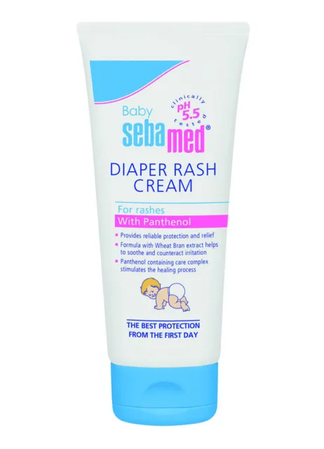 Sebamed Unisex Kids Baby Diaper Rash Cream for Rashes w/Panthenol Volume 100 ml