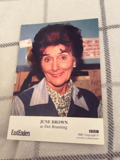 June Brown (Eastenders- Dot Branning) Unsigned Bbc Cast Card
