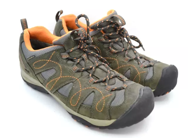 Keen Womens Shasta Hiking Shoe Brown/Green 52001-DSNT Suede Lace Up 8.5M