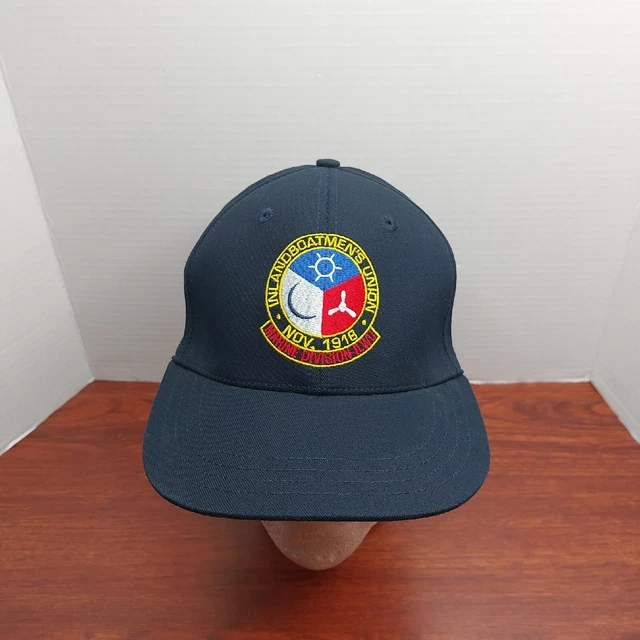 Inland Boatmens Union Marine Division ILWU Fitted Hat L/XL Made In USA Cap