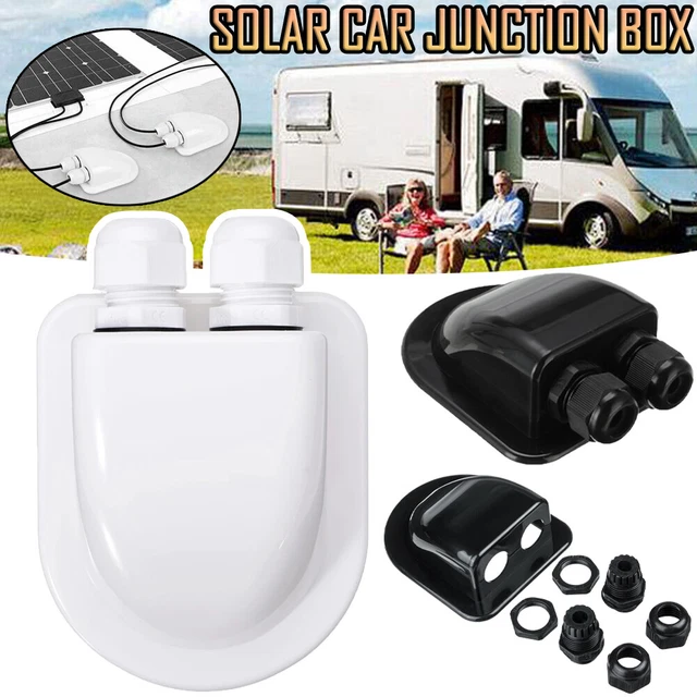 SOLAR PANEL ROOF Double Cable Wire Entry Gland Box For Caravan Boat