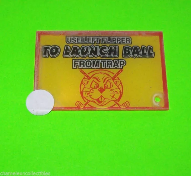 No Good Gofers Pinball Machine Playfield Plastic Part Launch Ball UNUSED