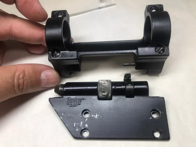Vintage Pachmayer Lo-Swing scope mount w/1” Rings for Mannlicher Schoenauer,USA Vintage Pachmayer Lo-Swing scope mount w/1” Rings for Mannlicher Schoenauer,USA