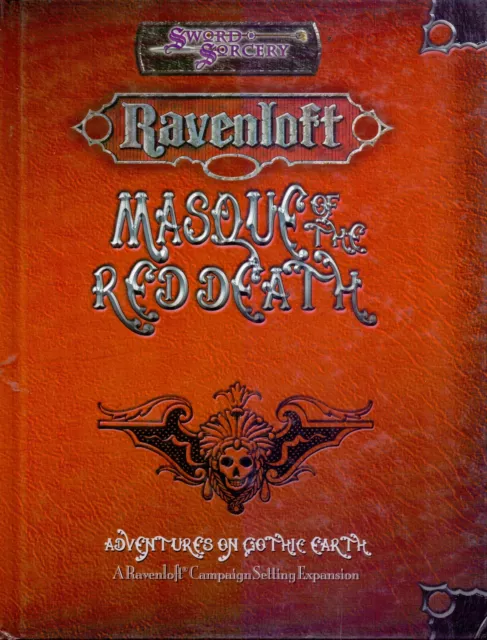 Jdr Rpg Jeu De Role / D20 Sword & Sorcery Ravenloft Masque Of The Red Death