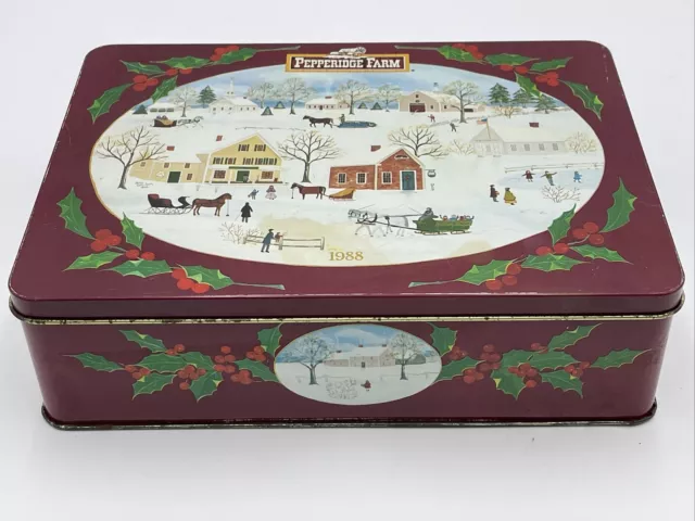 1988 Pepperidge Farm Christmas Tin Can
