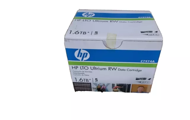 6 Pack HP LTO-4 Ultrium 1.6TB RW Data Cartridge P/N: C7974A Brand New and Sealed