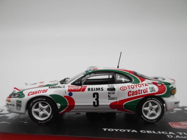 Corgi 1/43 Toyota Celica Turbo 4WD 1993 - Auriol/Occelli, Monte-Carlo N°3, AUTOGRAPHES Sur Boîte