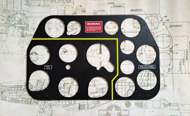 US Air Force- North American P-51 D "Mustang" Hauptinstrumentenbrett