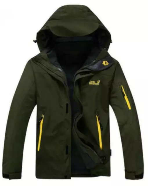 Men Women Winter Outdoor Jack Wolfskin Three in one Waterproof Pizex Jacket