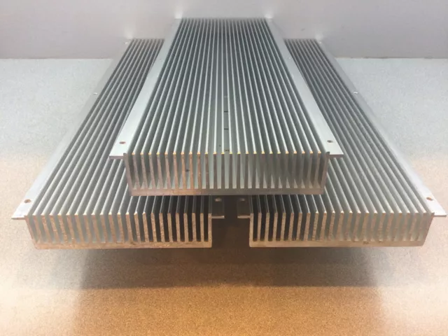 Large Reclaimed Extruded Aluminum Heatsink 18"x 5 3/4" x 1 3/8" 23 fin, 3-pack!