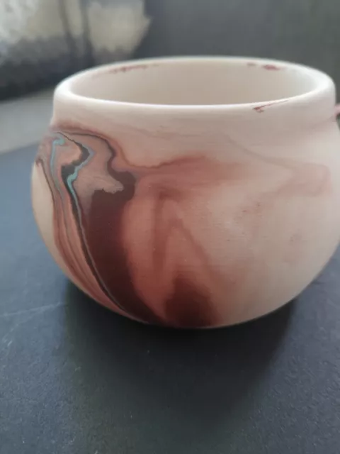 Nemadji Indian River Pottery Bowl/ Vase 4"
