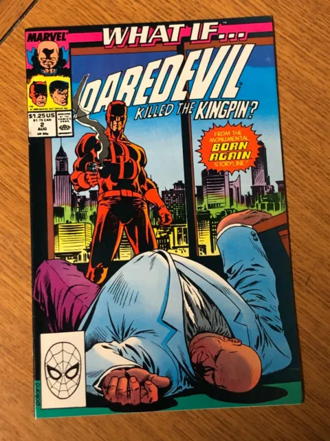 1989 Marvel Comics Group What If... Daredevil Killed The Kingpin Issue 2 Spidey