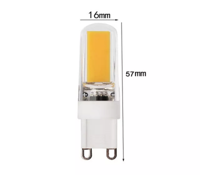 5/10x G9 3W LED COB Lampe Birne Leuchtmittel Glühbirne Stift 230V DHL