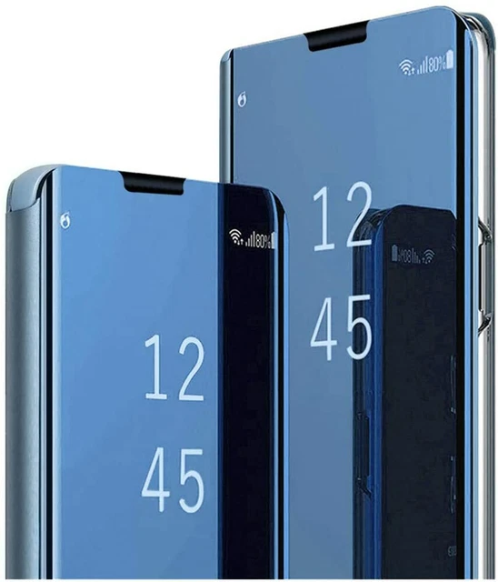 Coque Rabat Miroir Pour Xiaomi Redmi 9 - Housse Avec Clip Et Fonction Smart Cover, Neuve