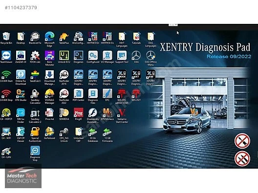 Stardiagnose C4 C5 Xentry DAS HHT DTS EPC WIS Mercedes Benz Smart + OBD2 Kabel
