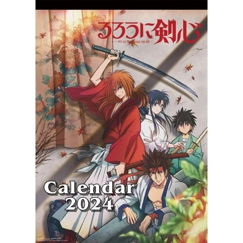 WALL CALENDAR 2024 Japan Rurouni Kenshin Meiji Swordsman Romantic Story