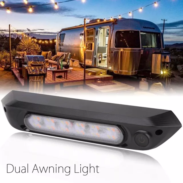Awning Light 285mm Exterior Caravan Strip Lamp RV Boat Waterproof With Switch