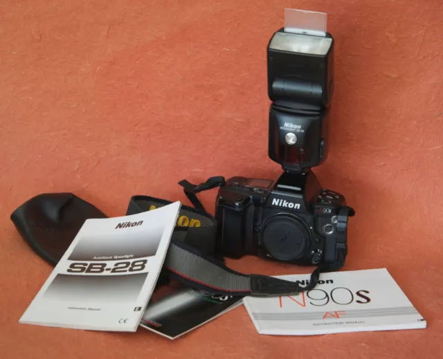 Nikon N90S Film Camera with SB28 Flash