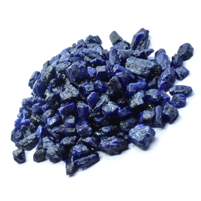 Natural Uncut Rough Blue Sapphire 250 Ct CERTIFIED Loose Gemstone Lot 3